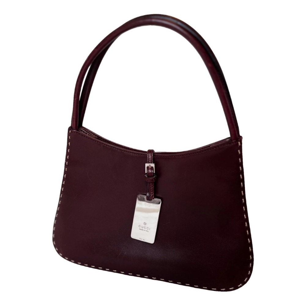 Gucci Dark Red Leather Shoulder Bag